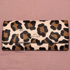 Leaopard Print Coach Wallet